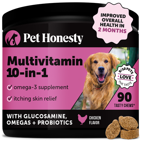 Multivitamin 10 in 1 for Dogs Chicken Flavor Pet Honesty