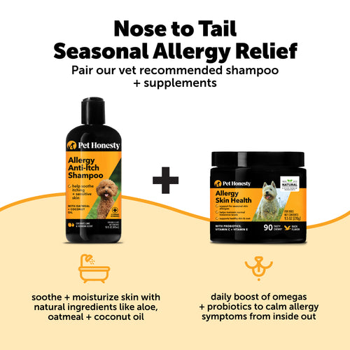Allergy Anti Itch Shampoo 3 Pack 48 Ounce PetHonesty PetHonesty