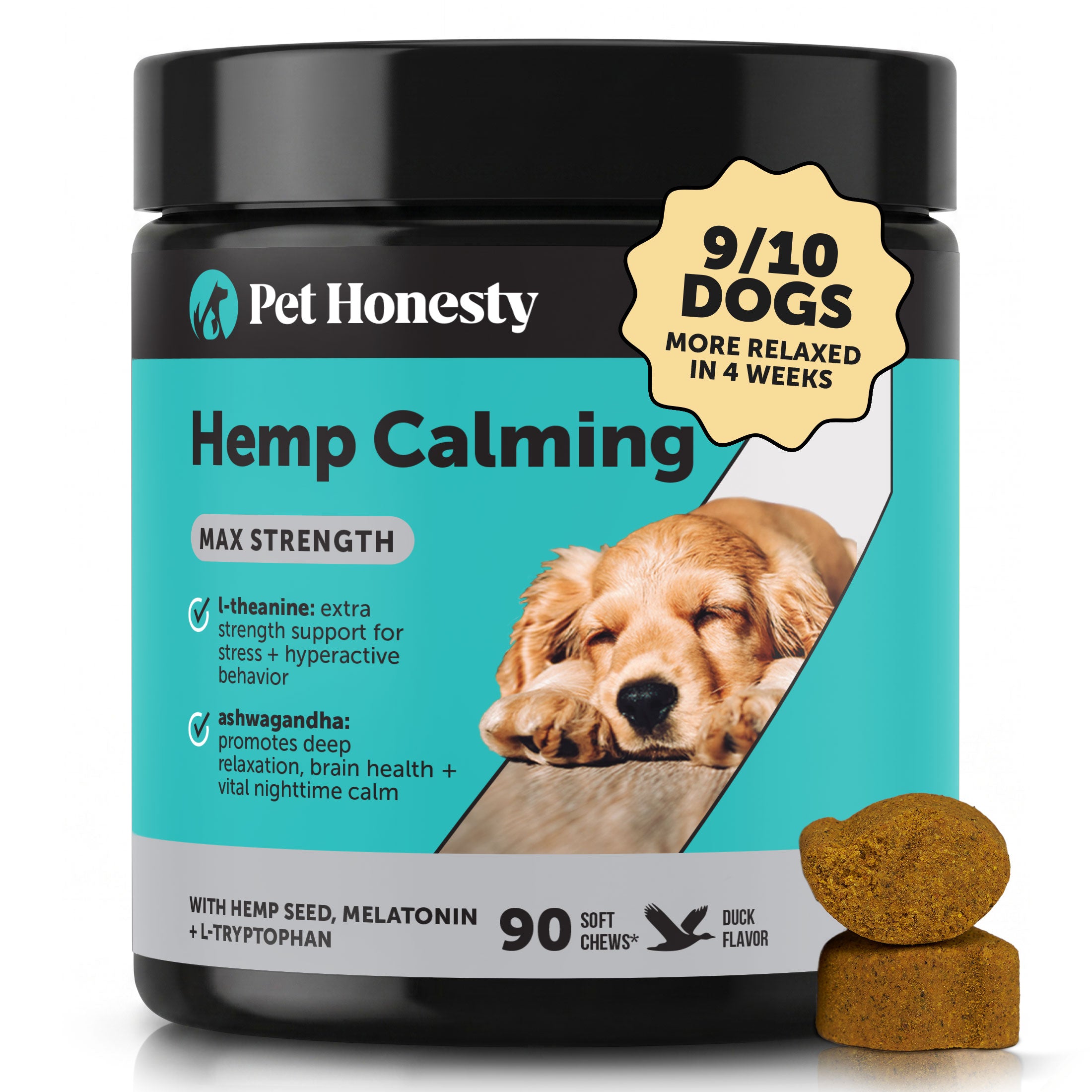 Hemp Calming Max Strength for Dogs (Duck Flavor)