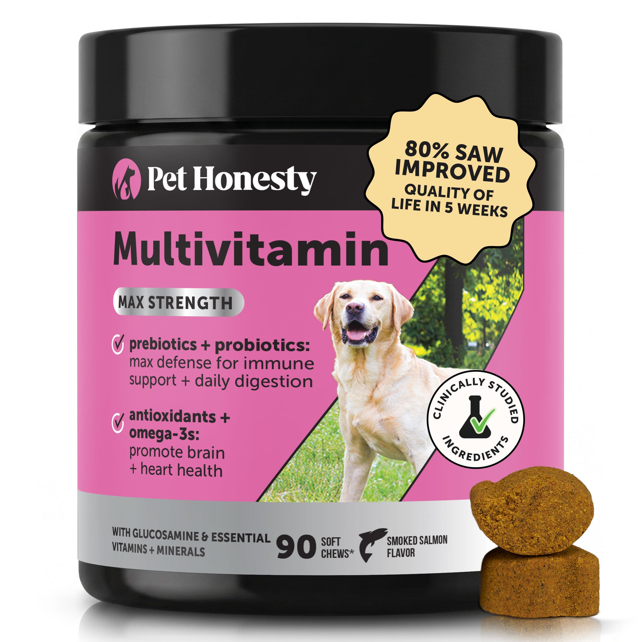 Multivitamin Max Strength for Dogs (Salmon Flavor)