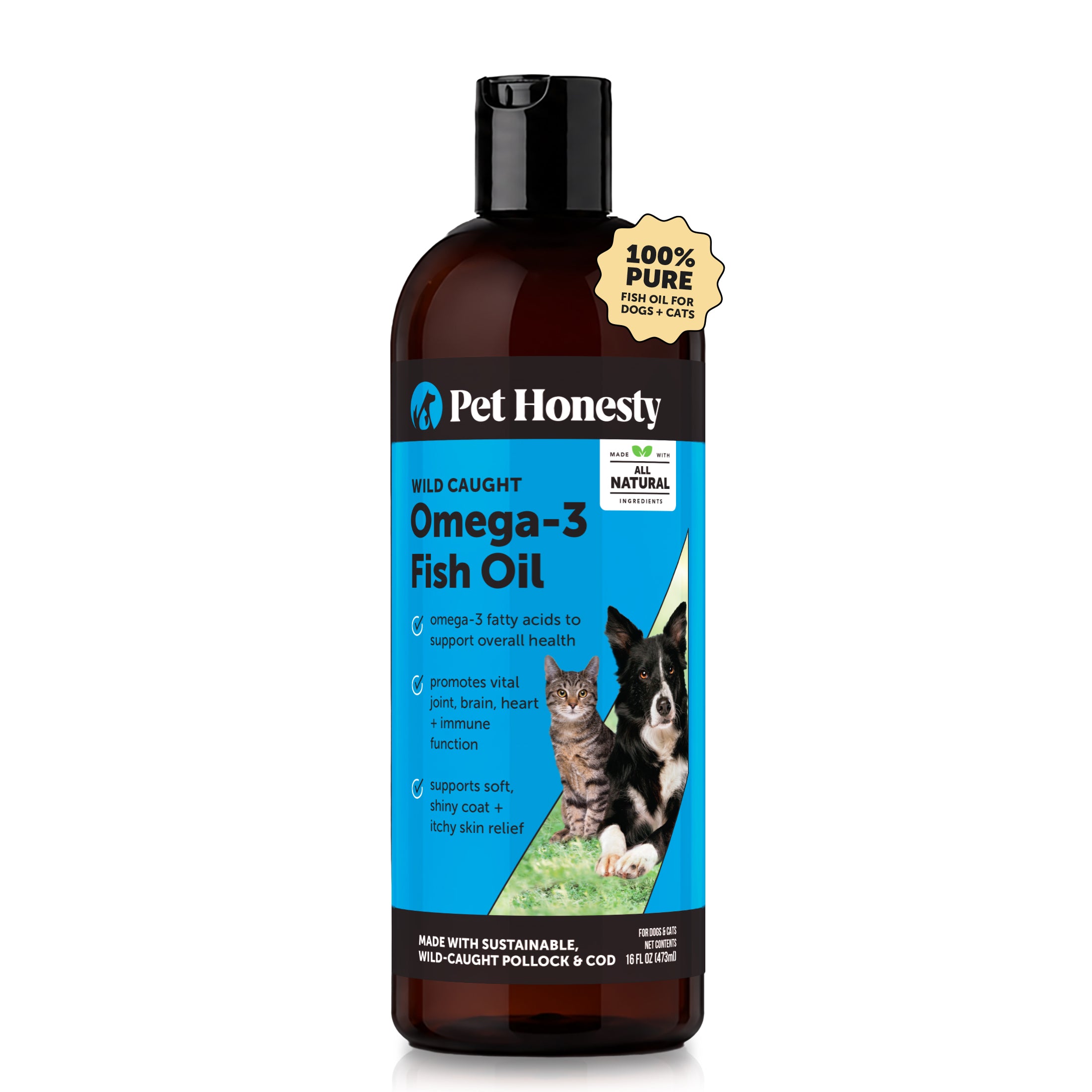 Omega-3 Fish Oil for Dogs and Cats (16 Ounce)