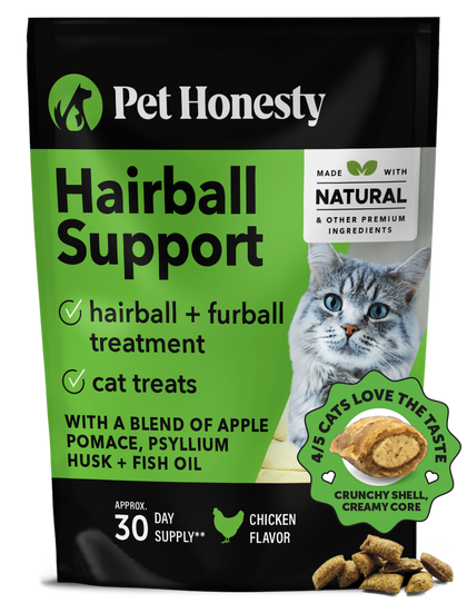 Dual Texture Hairball Support Supplement for Cats (Chicken Flavor)