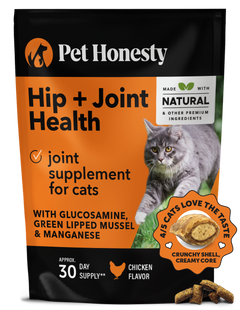 Dual Texture Hip & Joint Supplement for Cats (Chicken Flavor)