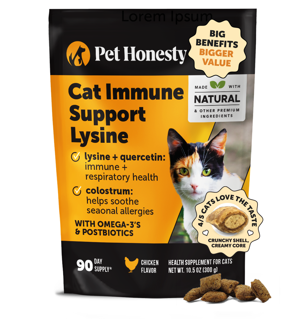 Dual Texture Immune Support Lysine for Cats (Chicken Flavored) 10.5oz
