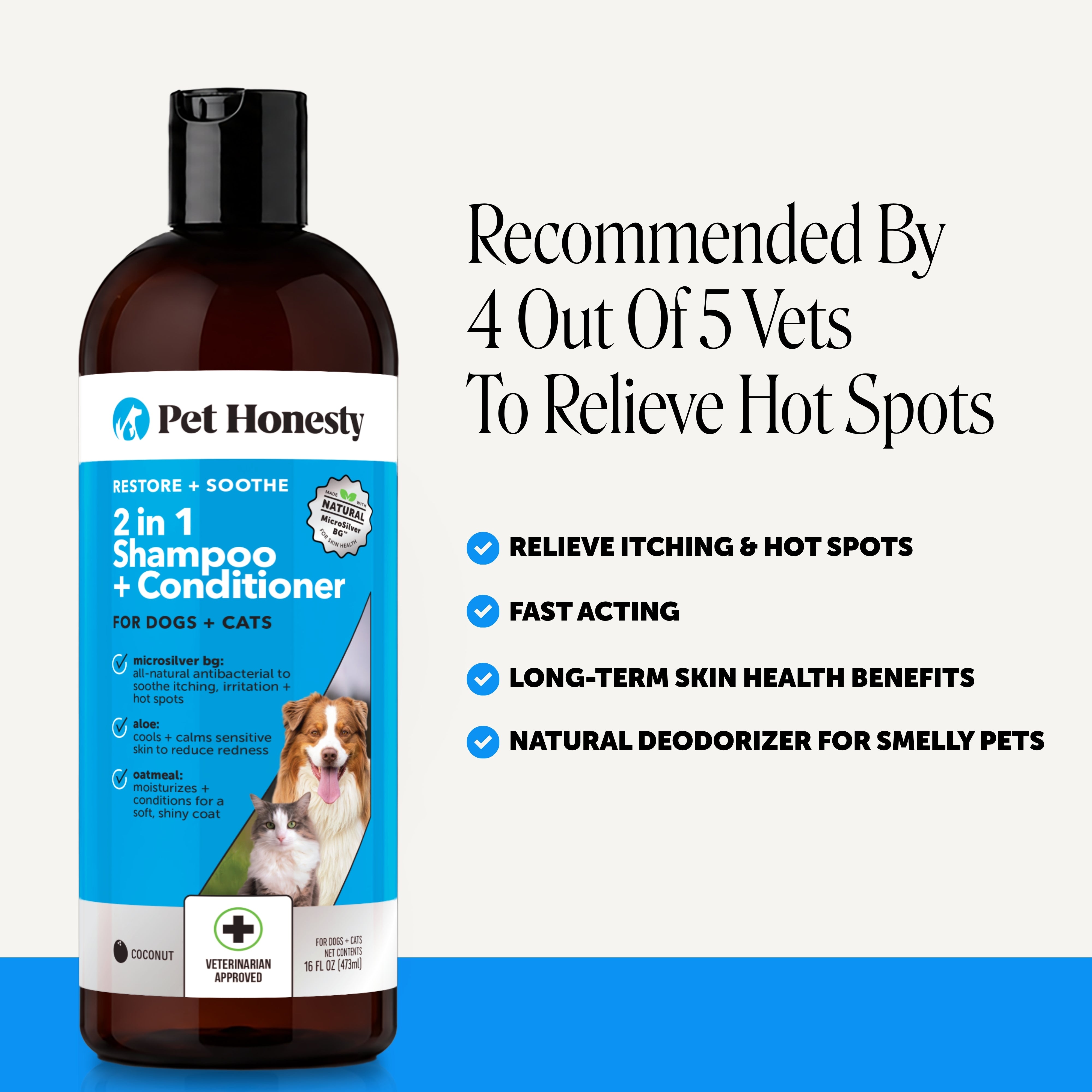 Restore + Soothe 2:1 Shampoo + Conditioner (16 Ounce)