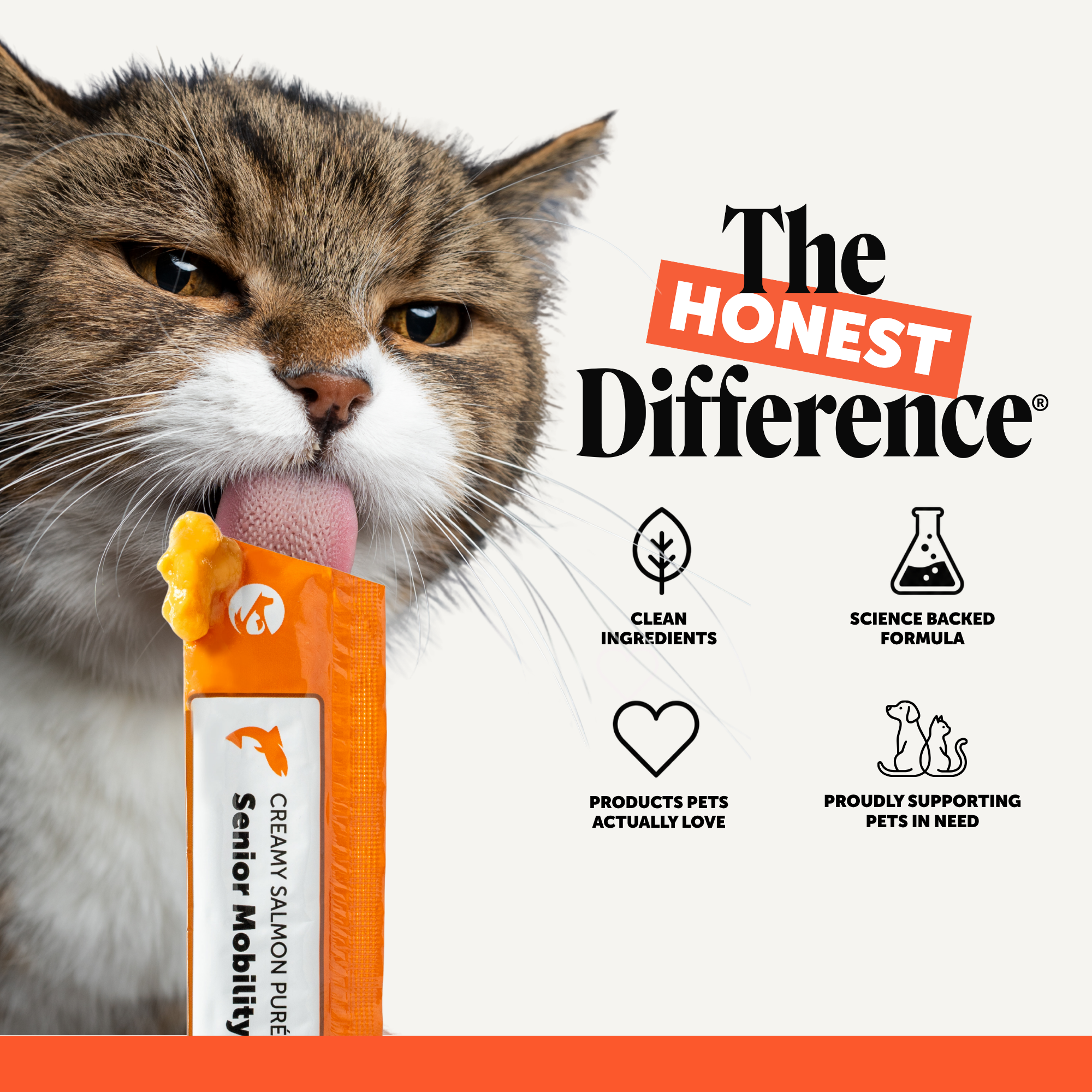 Squeezables Senior Joint Support Supplement for Cats, 20 Pouches
