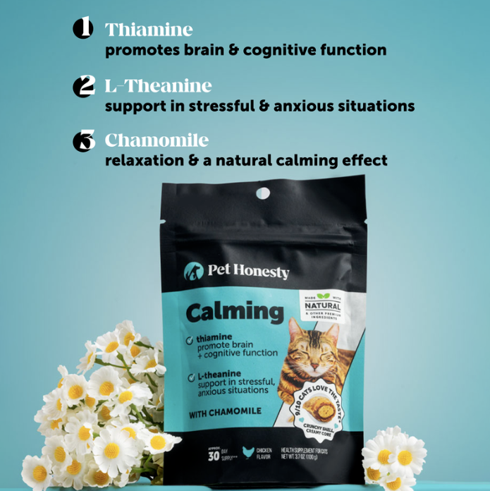 Dual Texture Calming Supplement for Cats (Chicken Flavor) - 10.5oz