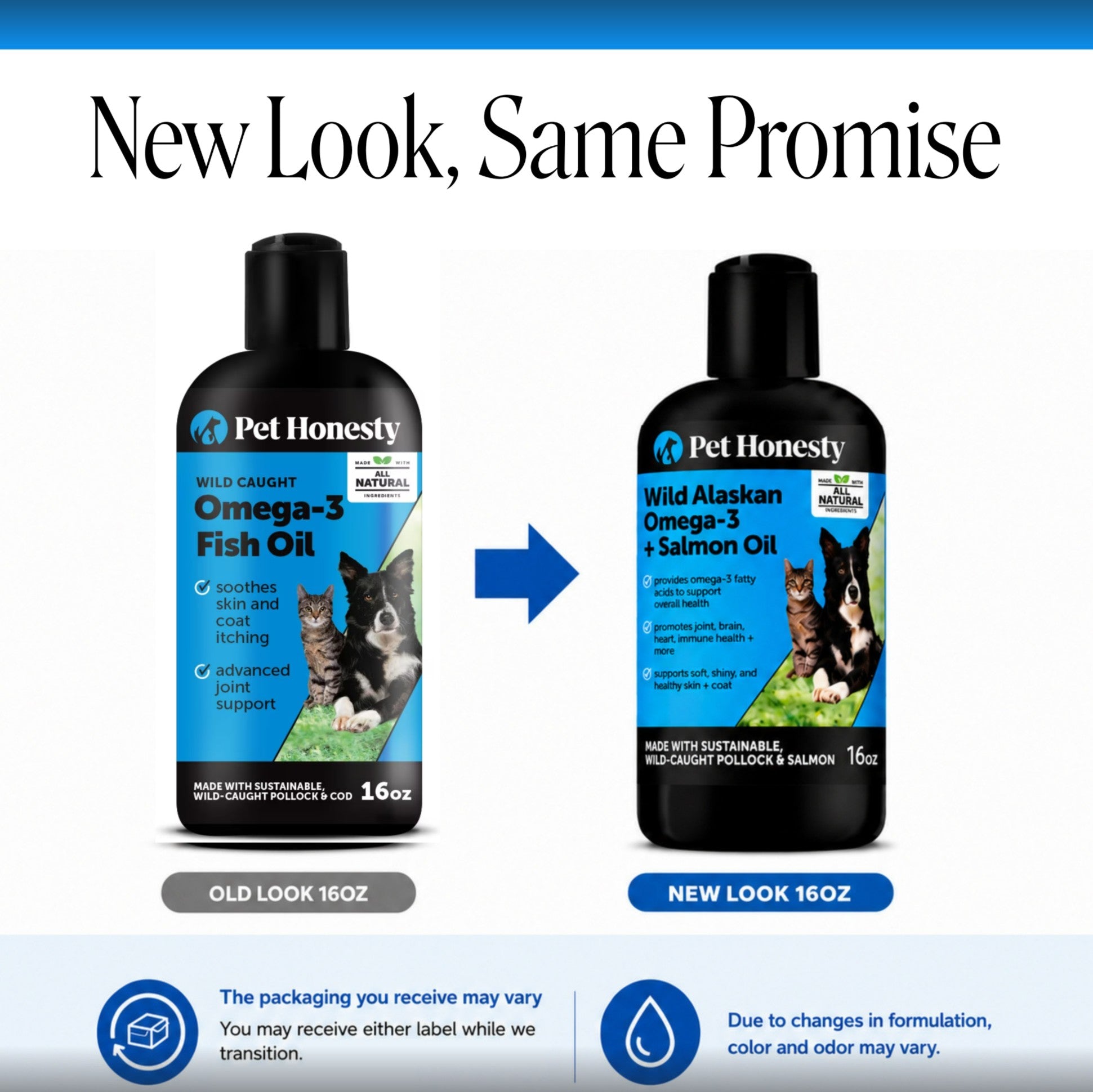 Omega-3 Fish Oil for Dogs and Cats 3-Pack (48 Ounces)