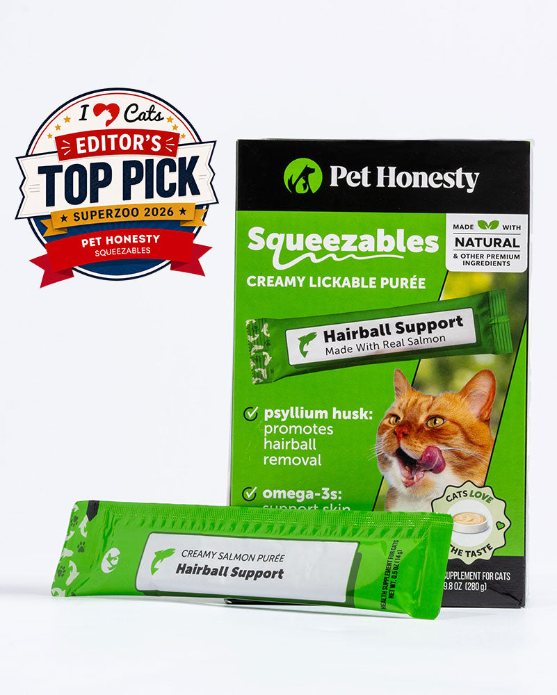 Squeezables Hairball Support Supplement for Cats, 20 Pouches