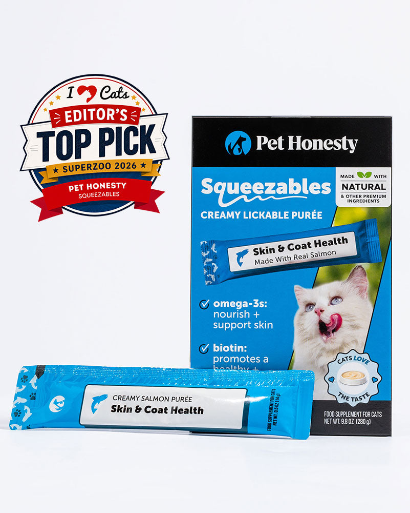 Squeezables Skin & Coat Support Supplement for Cats, 20 Pouches