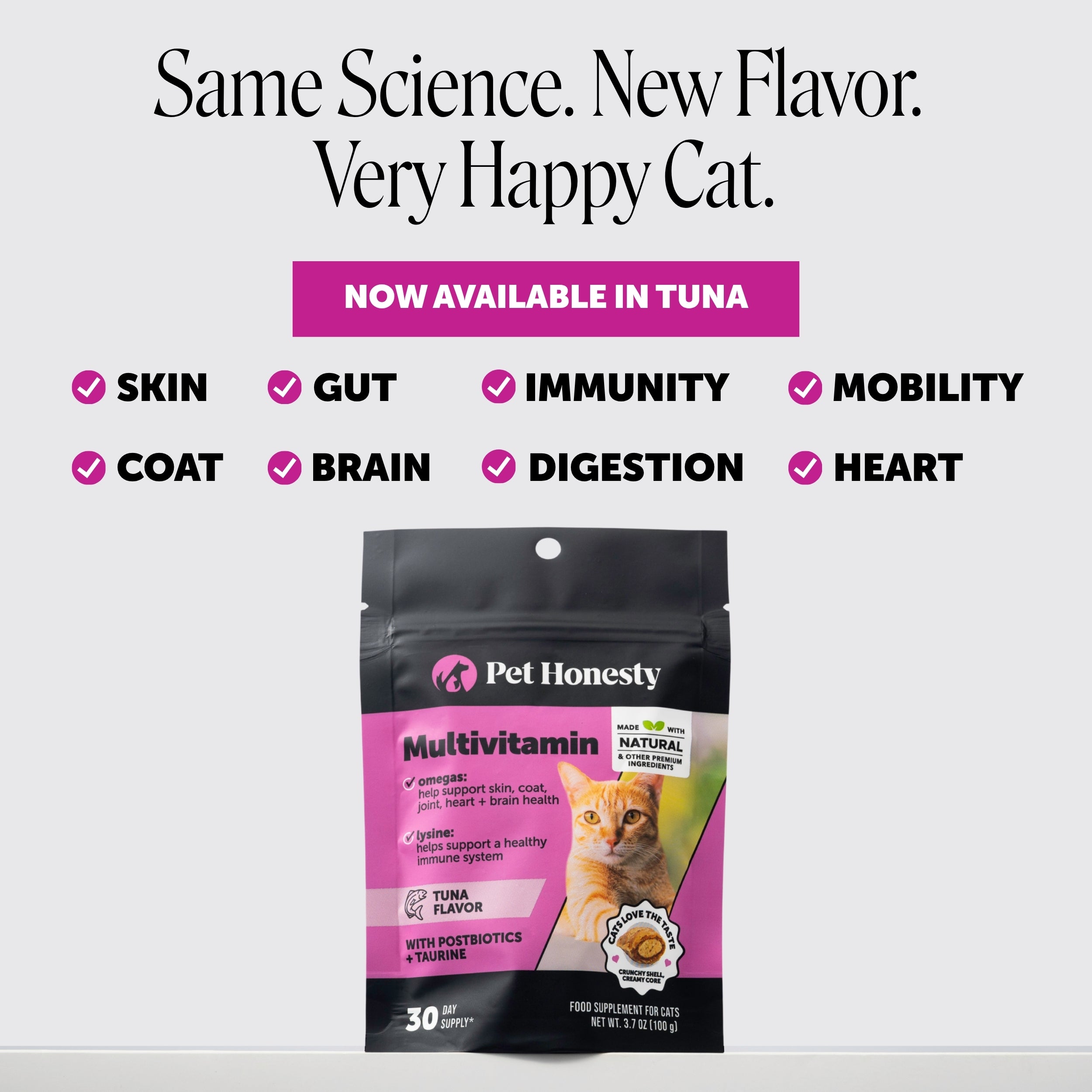 Dual Texture Multivitamin for Cats 2-Pack (Tuna Flavor)