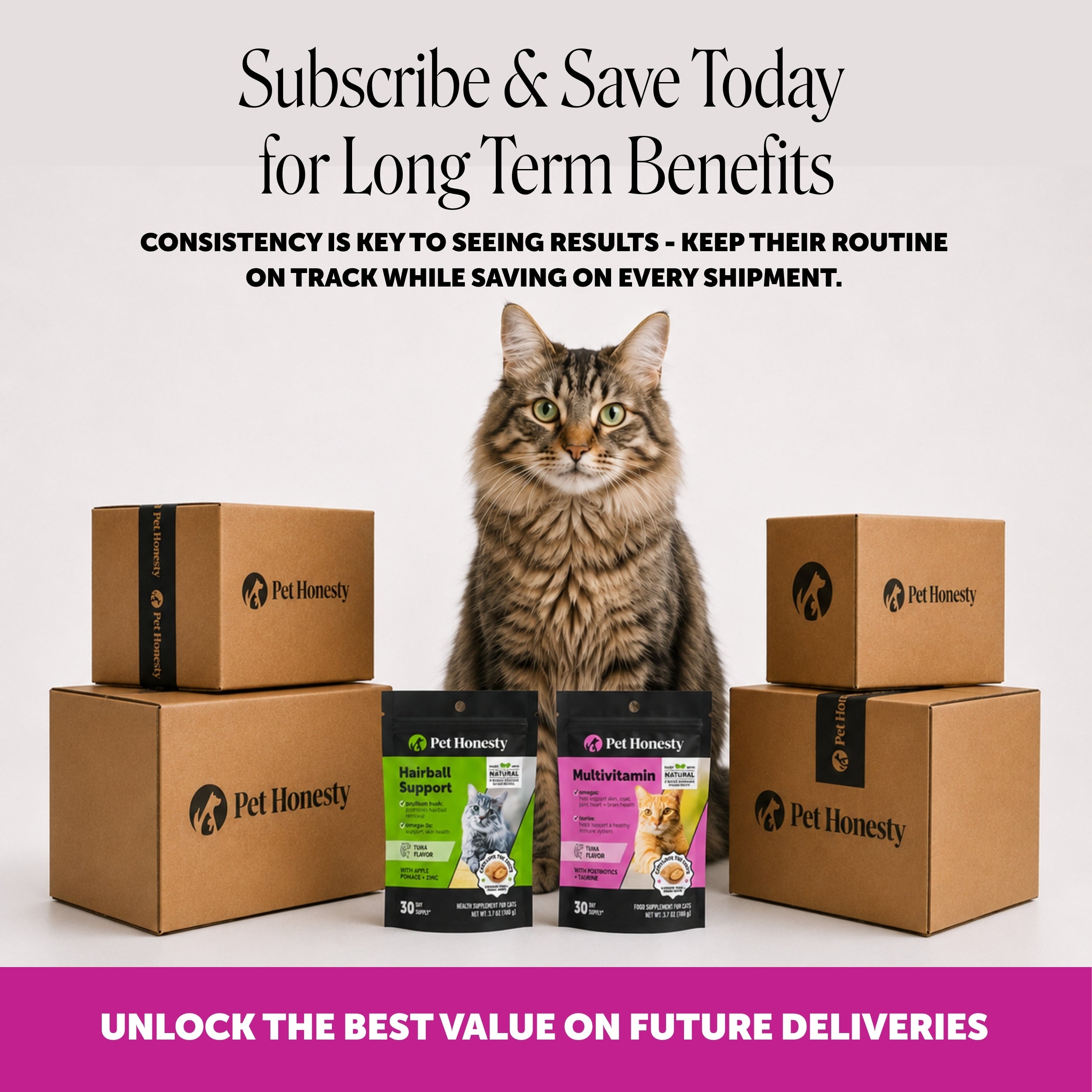 Dual Texture Multivitamin for Cats 2-Pack (Tuna Flavor)