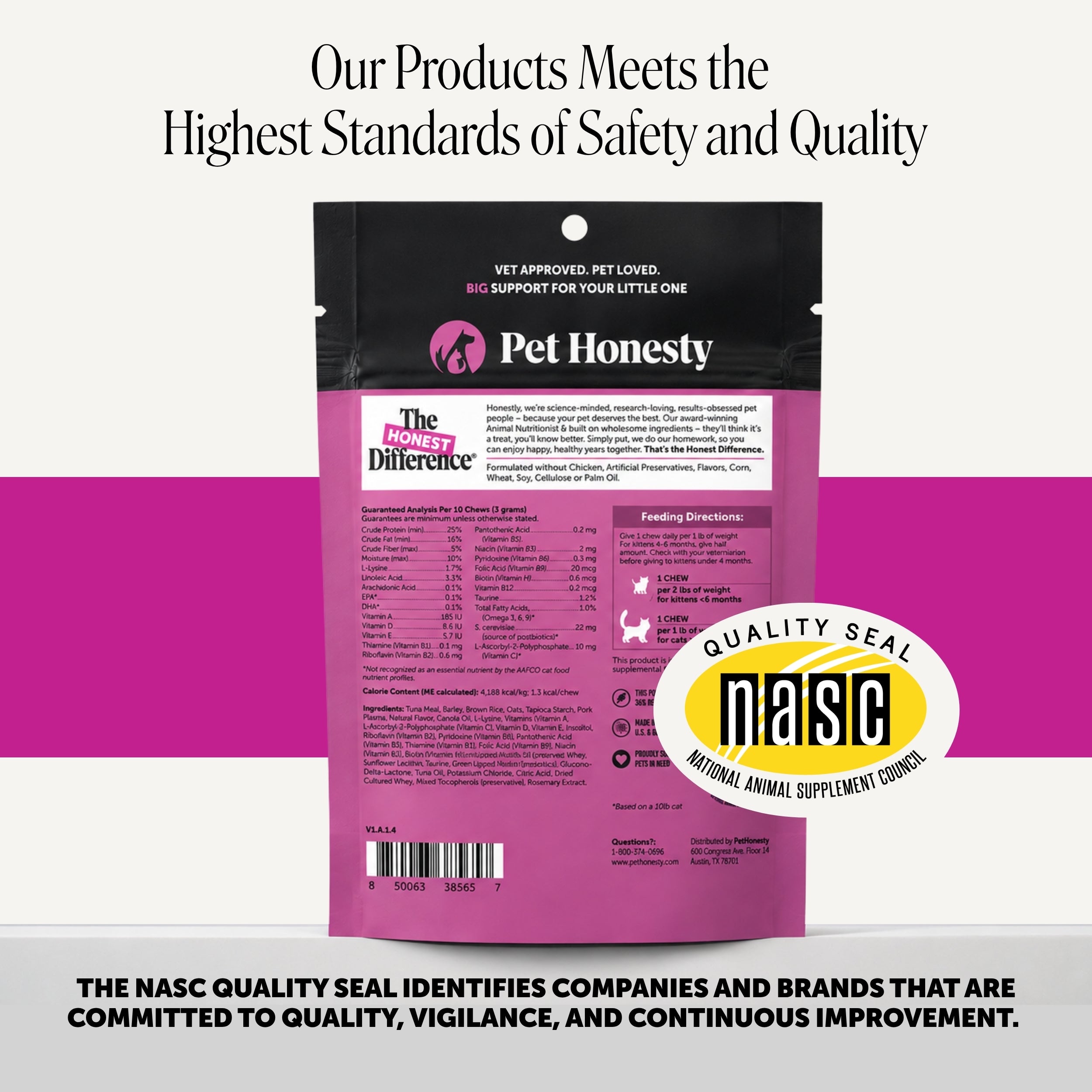Dual Texture Multivitamin for Cats 2-Pack (Tuna Flavor)