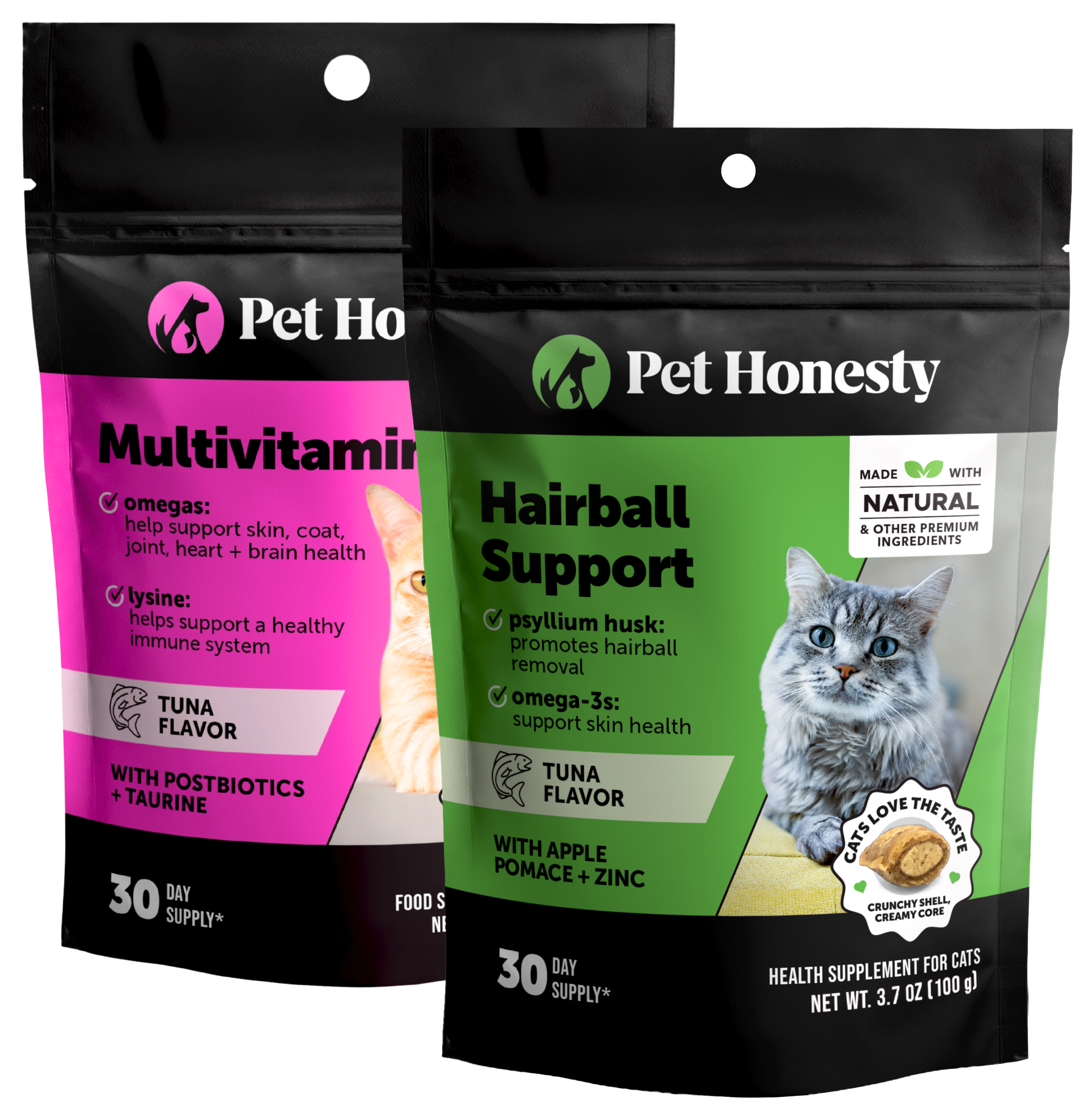 Dual Texture Multivitamin + Hairball Bundle (Tuna Flavor)