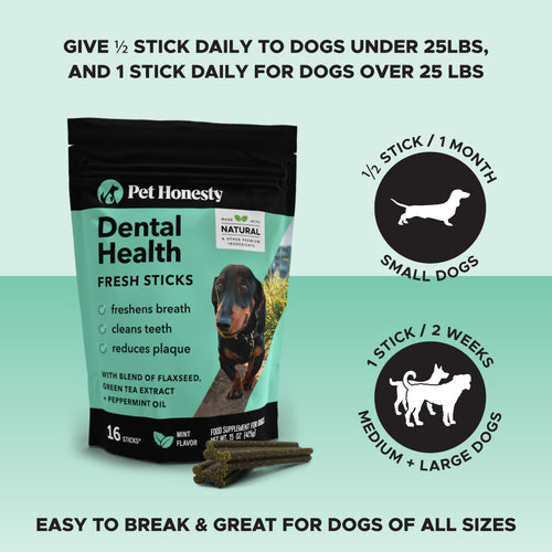 Dental Health Fresh Sticks for Dogs Pet Honesty