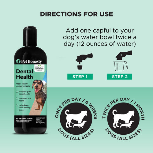 Oral Hygiene Dental Water for Dogs Pet Honesty
